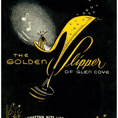 Golden Slipper Restaurant et discothèque, Glen Cove, Long Island, années 1960 - A4 (210x297mm) impression d'archives (sans cadre)