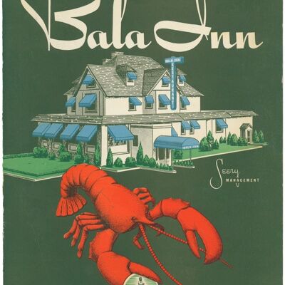 Bala Inn, Bala Cynwyd, Pennsylvanie, 1950 - impression d'archives A4 (210x297mm) (sans cadre)