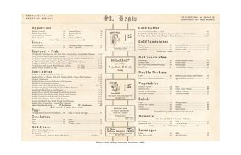 Crevettes en short, restaurant St Regis, Nouvelle-Orléans, années 1950 - impression d'archives A4 (210 x 297 mm) (sans cadre) 2