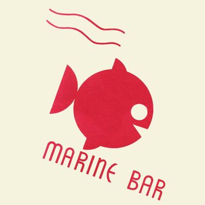 Marine Bar, Santa Catalina, Kalifornien, 1930er Jahre - A2 (420 x 594 mm) Archivdruck (ungerahmt)