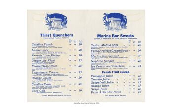 Marine Bar, Santa Catalina, Californie, années 1930 - A2 (420 x 594 mm) impression d'archives (sans cadre) 2