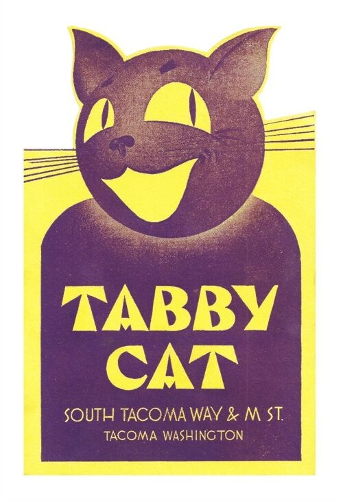 Tabby Cat, Tacoma, WA. 1937 - A4 (210x297mm) Archival Print (Unframed)