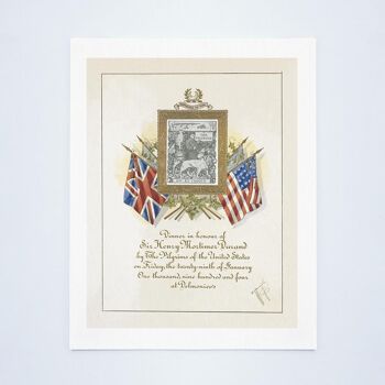 Dîner des pèlerins des États-Unis pour Sir Henry Mortimer Durand, New York 1904 - 50 x 76 cm (20 x 30 pouces) impression d'archives (sans cadre) 1