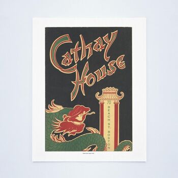 Cathay House, Boston, années 1940 - impression d'archives A4 (210 x 297 mm) (sans cadre) 1