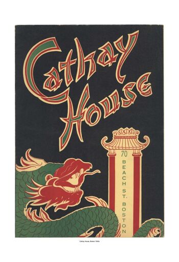 Cathay House, Boston, années 1940 - impression d'archives A4 (210 x 297 mm) (sans cadre) 3