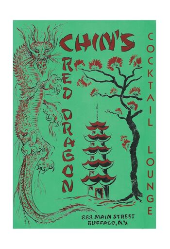 Chin's Red Dragon, Buffalo, années 1950 - A2 (420x594mm) impression d'archives (sans cadre) 1