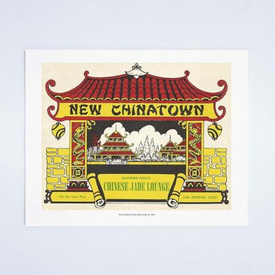 New Chinatown, Chinese Jade Lounge, Los Angeles 1945 - A4 (210 x 297 mm) Archivdruck (ungerahmt)