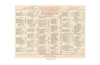 Ken's Restaurant, New York, 1942 - 50x76cm (20x30 pouces) Tirage d'archives (Sans cadre) 2