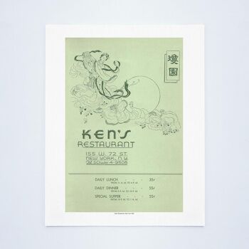 Ken's Restaurant, New York, 1942 - 50x76cm (20x30 pouces) Tirage d'archives (Sans cadre) 3