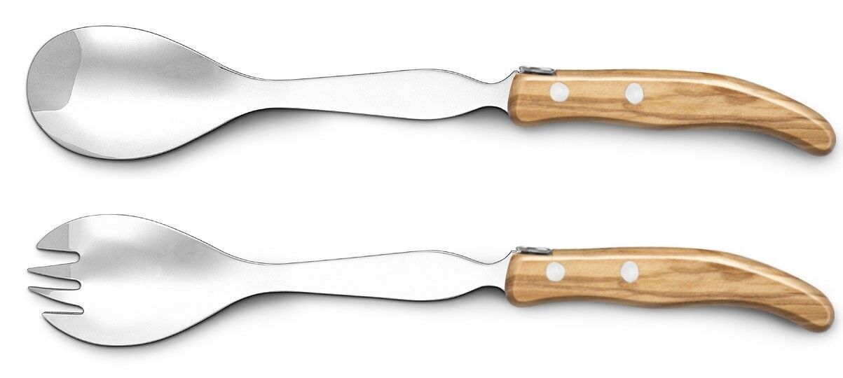 Servizio di insalata Berlingot manico d'oliva