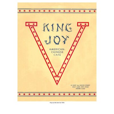 King Joy, Salt Lake City  1940s - A3+ (329x483mm, 13x19 inch) Archival Print (Unframed)