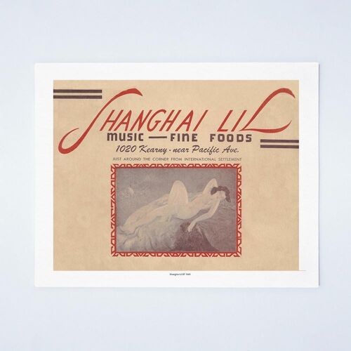 Shanghai Lil, San Francisco 1945 - A4 (210x297mm) Archival Print (Unframed)