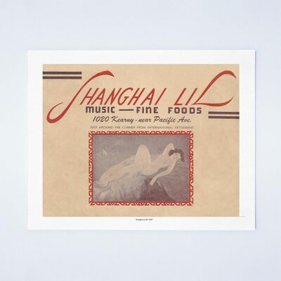 Shanghai Lil, San Francisco 1945 - A3 + (329x483 mm, 13x19 pulgadas) Impresión de archivo (sin marco)