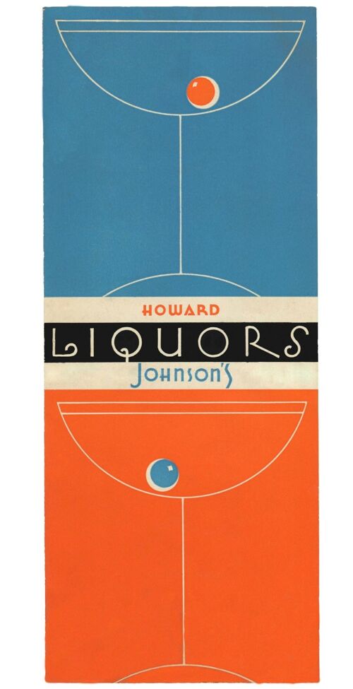 Howard Johnson's Liquors, USA 1950s - A4 (210x297mm) Archival Print (Unframed)