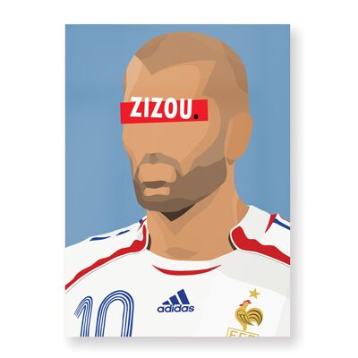 Póster Zinédine Zidane - 30X40 cm