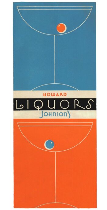 Les alcools de Howard Johnson, États-Unis des années 1950 - A3 (297x420mm) impression d'archives (sans cadre) 1