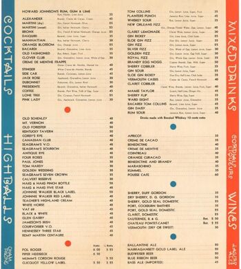 Les alcools de Howard Johnson, États-Unis des années 1950 - A3 (297x420mm) impression d'archives (sans cadre) 2