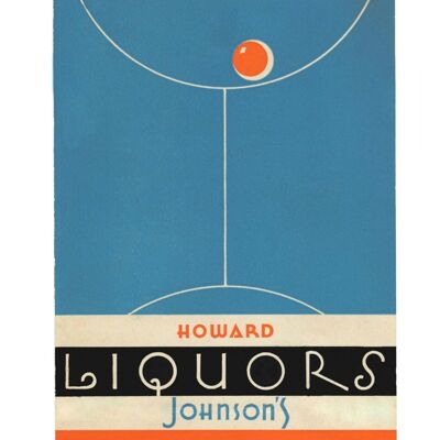 Howard Johnson's Liquors, USA 1950s - 50x76cm (20x30 inch) Archival Print (Unframed)