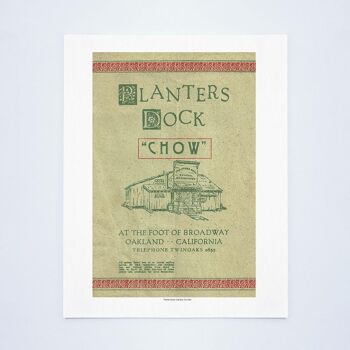 Planters Dock, Oakland 1943 - A3 + (329 x 483 mm, 13 x 19 pouces) impression d'archives (sans cadre) 3