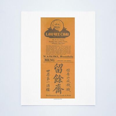 Lau Yee Chai, Honolulu 1930er Jahre - A2 (420 x 594 mm) Archivdruck (ungerahmt)
