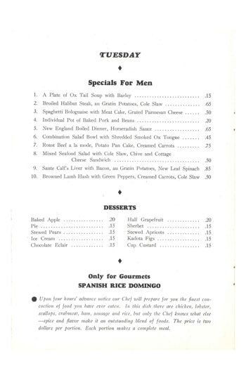 Esquire Restaurant For Men, Penn-Harris Hotel, Harrisburg, PA des années 1930 - 50 x 76 cm (20 x 30 pouces) impression d'archives (sans cadre) 2