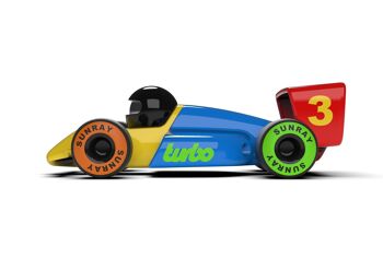 Voiture Verve Turbo Miami Multicolore  - L.15 cm 5