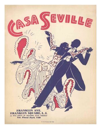 Casa Séville, Long Island 1944 - A4 (210x297mm) impression d'archives (sans cadre) 1