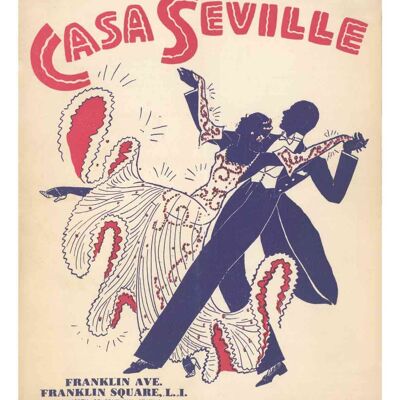 Casa Sevilla, Long Island 1944 - A3+ (329 x 483 mm, 13 x 19 Zoll) Archivdruck (ungerahmt)