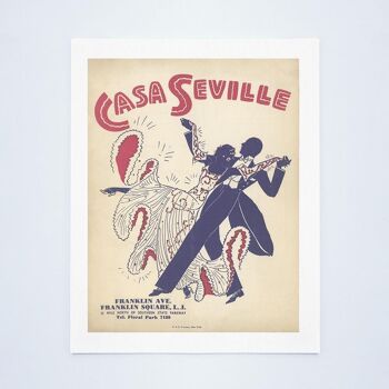 Casa Séville, Long Island 1944 - A3+ (329x483mm, 13x19 pouces) impression d'archives (sans cadre) 3