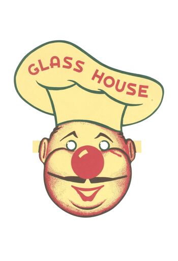 Menu pour enfants Glass House Restaurant des années 1950 - A3 (297 x 420 mm) impression d'archives (sans cadre) 3