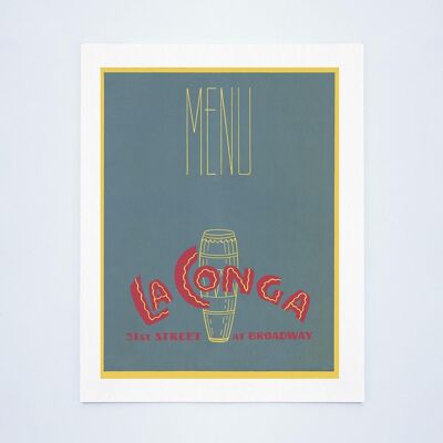 La Conga, New York 1940er Jahre - 50 x 76 cm (20 x 30 Zoll) Archivdruck (ungerahmt)