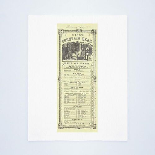 Winn's Fountain Head, San Francisco (circa) 1853 - A3 (297x420mm) Archival Print (Unframed)