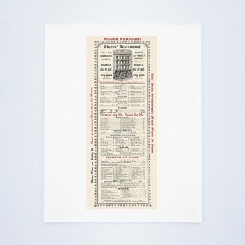 Miner's Restaurant, San Francisco 1875 - A1 (594x840mm) Tirage d'archives (Sans cadre) 1