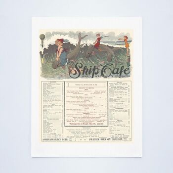 Ship Café, Venise, Californie 1913 - A4 (210x297mm) impression d'archives (sans cadre) 2