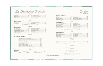 Exposition universelle de New York 'Le Restaurant Français' (Drapeaux), 1940 - A3+ (329x483mm, 13x19 pouces) Impression d'archives (Sans cadre) 2