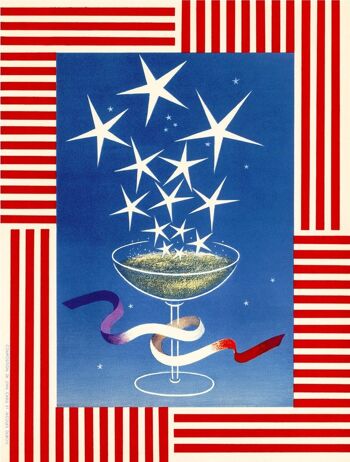Exposition universelle de New York 'Le Restaurant Français' (Champagne), 1940 - A3 (297x420mm) Tirage d'archives (Sans cadre) 3
