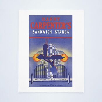 Supports à sandwich de Harry Carpenter, Hollywood 1942 - A2 (420x594mm) impression d'archives (sans cadre) 3