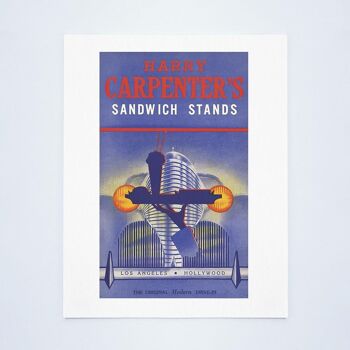 Supports à sandwich de Harry Carpenter, Hollywood 1942 - A1 (594x840mm) impression d'archives (sans cadre) 3