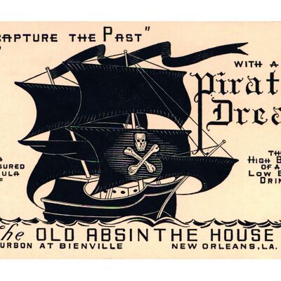 The Old Absinthe House, New Orleans 1940s - A4 (210 x 297 mm) Stampa d'archivio (senza cornice)