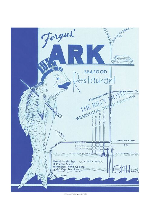 Fergus' The Ark, Wilmington, North Carolina 1961 - A4 (210x297mm) Archival Print (Unframed)