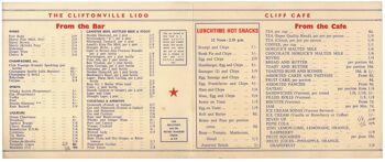 Cliff Cafe, Cliftonville Lido, Margate, Angleterre des années 1950 - A4 (210x297mm) impression d'archives (sans cadre) 2