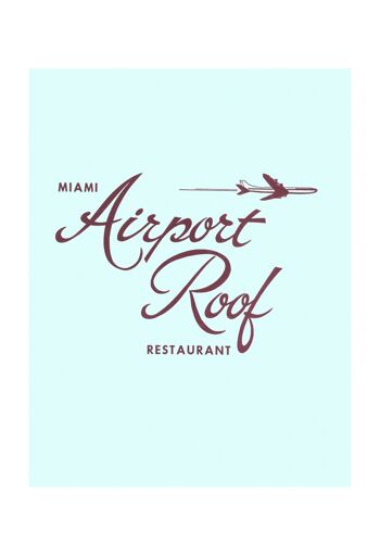 Restaurant sur le toit de l'aéroport de Miami 1973 - impression d'archives A3+ (329 x 483 mm, 13 x 19 pouces) (sans cadre) 2