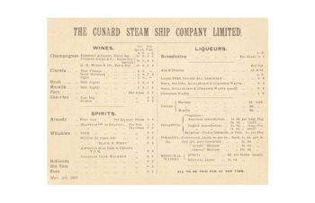 RMS Saxonia 1907 - A4 (210x297mm) impression d'archives (sans cadre) 2
