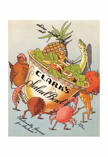 Clark's Salad Bowl, Seattle 1943 - A1 (594x840mm) impression d'archives (sans cadre) 4