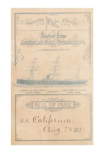 S/S California 1881 - A3+ (329x483mm, 13x19 pouces) impression d'archives (sans cadre) 3
