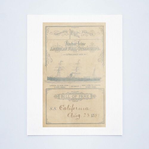 S/S California 1881 - 50x76cm (20x30 inch) Archival Print (Unframed)