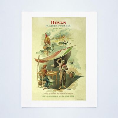 Bova's, Boston 1906 - A3 (297x420mm) Stampa d'archivio (senza cornice)