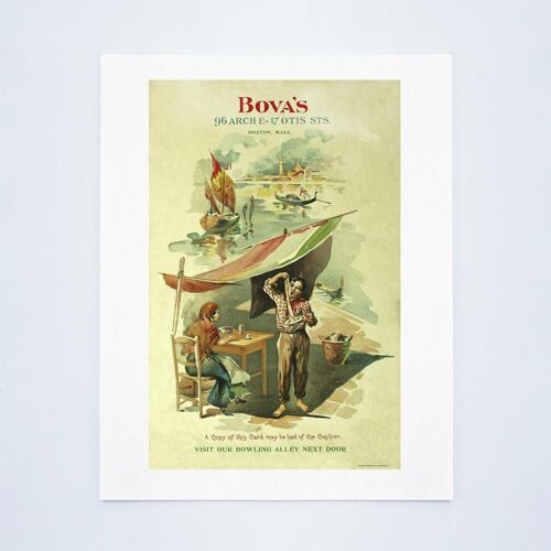 Bova's, Boston 1906 - A2 (420x594mm) Archival Print (Unframed)