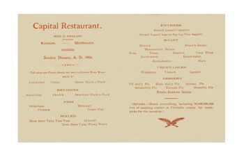 The Capital Restaurant, Hoquiam, Washington 1906 - A1 (594x840mm) impression d'archives (sans cadre) 2