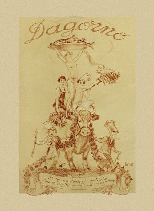 D'Agorno, Paris 1920s - A4 (210x297mm) Archival Print (Unframed)